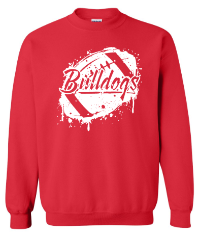 Bulldogs football splatter