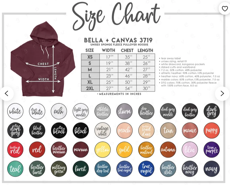 Bella Canvas sweatshirt and hoodie upgrade