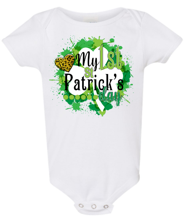 My first St. Patrick's Day onesie